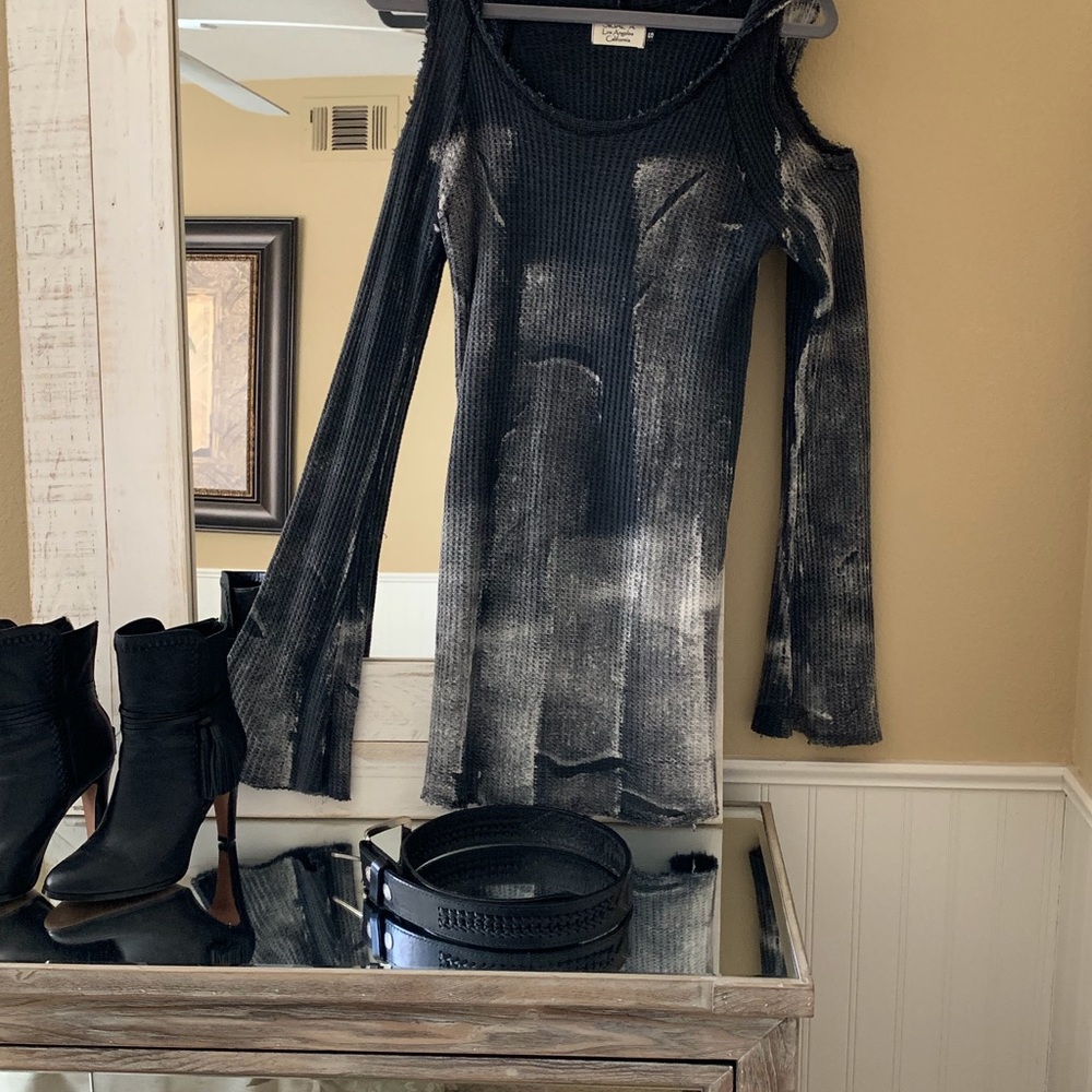 Cold Shoulder Hoodie by Los Angeles, CA Designer